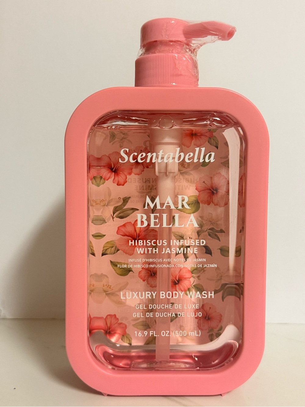 Abella Scentabella Mar Bella Hibiscus & Jasmine Body Wash - Pink